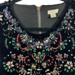 Ecote NWT ‎ Jasmina Velvet Embellished Mini Shift Dress Black M Photo 7