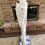 Johnny Was  White Flare Jeans with Vibrant Side Trim Photo 3