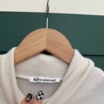 Reformation Aspen Knit Long Sleeve Turtleneck Sweater Dress Cream Photo 5