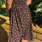 Brown polka dot dress Photo 1