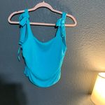 Free People  Women's Aqua Fur
Sleeveless Boulevard Tank Photo 3