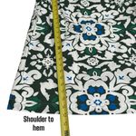 Boden Blue and Green Floral Summer Scoop Neck Shift Dress Women's Size 4 Photo 6