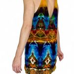 Forever 21 Rainbow Tie Dye Crochet Hippie Festival Tunic Tank Top Photo 6