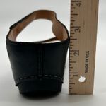 Dansko  Tracy Black Leather Peep Toe Wedge Sandals Clogs Women's Size 41 / 9 Photo 7