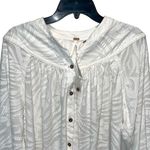 Free People Womens Can't Stop Dreaming Oversized Button Down Top White XS NWT Photo 1