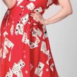 Collectif London Liza Cat Croupier Red Swing Dress (Size 2) Photo 1