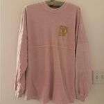 Disney Walt  world spirit  jersey longsleeve shirt pink and gold size M Photo 0