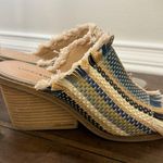 Lucky Brand  Blue and Tan Woven Wedges Sz 7.5 Photo 9