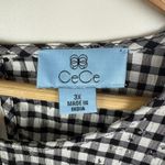 CeCe Gingham Check Blouse Size 3X Lightweight Tie Sleeve Preppy Chic Comfy Photo 6