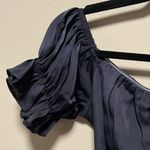 Hello Molly (NWT) Sky Child Ruched Puff Sleeve Maxi Dress Navy, Size XS/2 Photo 6