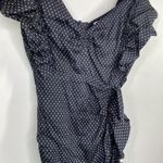 Etoile Isabel Marant Women Coquette Feminine Linen Dress Size 36 Blue Ruched Photo 3