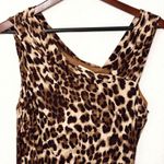 Calvin Klein leopard cheetah animal print sheath midi dress size 12 NWOT Photo 2