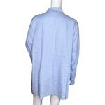 Ishyu Shirt Women 1X Blue White Embroidered Tunic Top Lagenlook Boho Bohemian Photo 3