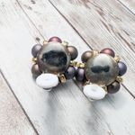 Vintage Clip On Earrings Pretty Cluster Photo 6