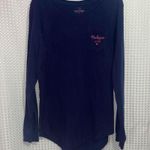 State of Mine  Shirt Womens Small S Blue Long Sleeve Relaxed Fit Loose MICHIGAN Photo 3