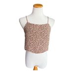 American Eagle Womens Floral Crop Tie Back Tank Top - Sz M Photo 1