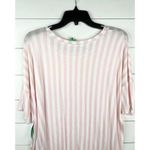 Honeydew Good Times Pink White Striped Sleep Shirt Short Sleeve Pocket Size L Size L Photo 5