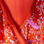 New! Cupcakes and Cashmere Women's Kiley CDC Wrap Dress with Ruffles Red Size L Photo 6