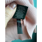 Lauren Ralph Lauren Mock Neck Ribbed Knit Top XL Pink Long Sleeve Stretch Photo 5