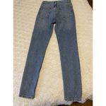 Reformation  Jeans Size 26 Hugh Rise‎ Button Front Tapered Medium Wash Photo 3