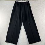 Habitat Medium Pull-On Bubble Gauze Pants Straight Wide High Rise Pockets Black Photo 4