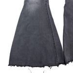 Free People Jeans Womens 27 Black Gray Super Wide Leg Flared Bell Bottom Boho Photo 3