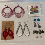 Lot of 8 Fun Costume Earrings Mixed Styles All Wearable Photo 0