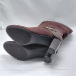 Karen Scott Sharonn Brown Knee High Boots 7.5M Faux Suede Chunky Block Heel Photo 10