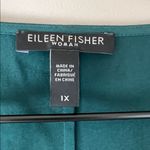 Eileen Fisher  Silk Blouse 1Xor XL Hunter Green Photo 1