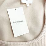 Bohme NWT Saya Midi Sweater Knit Scoop Neck Dress in Nude Cream Size Large NEW Photo 8