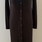 Old Navy  Dress Size XS Black Ribbed Knit Henley Button Front Minimalist Stretchy Photo 0