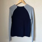 Current/Elliott Current Elliott Grey And Navy Wool Blend Sweater Photo 5