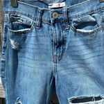 SO High rise super distressed Mom Jeans juniors size 1 pockets belt loops Photo 1