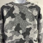 Athleta Undercover Gray Camo High Low Long Sleeve Wool Blend Sweater- Small Photo 9