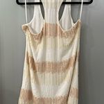 Parker  Beaded Mini Dress Tan Cream Beaded Sleeveless Mini Dress Size XS Photo 4