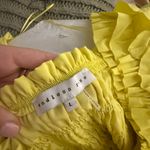 Endless Rose Smocked Puff Sleeve Top in Yellow Photo 2