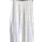 Becca  By Rebecca Virtue White Crochet Cover Up Pants Photo 0