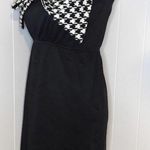 Judith March Houndstooth Bow Front Strapless Dress Photo 7