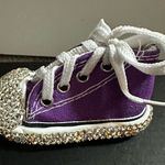 Rhinestone Purple Sneaker Keychain Photo 0