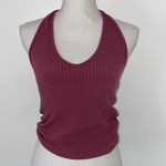 Me to We Mauve Halter Crop Top Photo 0