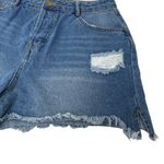 Entro  Cutoff Jean Shorts Size Large High Rise Distressed Denim 100% Cotton Photo 1