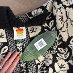 Farm Rio NWT  Black Pineapple Garden Mini Sweater Dress Photo 4