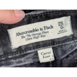 Abercrombie & Fitch  Curve Love Black 70s Vintage Flare Ultra High Rise Jean 25 0 Photo 2