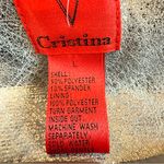 Christina Silver Metallic Moto Biker Jacket Women's Large NWT Punk Rock Edgy Photo 5