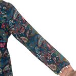 Flying Tomato  Dress Womens S Multicolor V-Nerck Paisley Mini Boho Hippie Peasant Photo 2