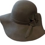 Grey‎ Wool Cloche Hat with Bow Womens Dress Church Funeral Party Formal Fancy Black Photo 3