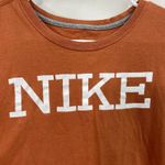 Nike  women's orange slim fit 100% cotton short sleeve casual tshirt shirt active Photo 2