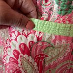 Appleseeds petites size PM reversible jacket paisley to lime green. Quilted Green Photo 7