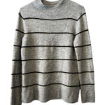 Old Navy  Sweater Women Size Small Gray Mock Neck Career‎ Business Casual Preppy Photo 0