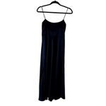 BHLDN  Leti Dress Satin Navy Blue Size 0 C9 Photo 5